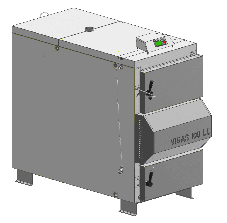 Cazan VIGAS 100 LC, randare 3D VIMAR