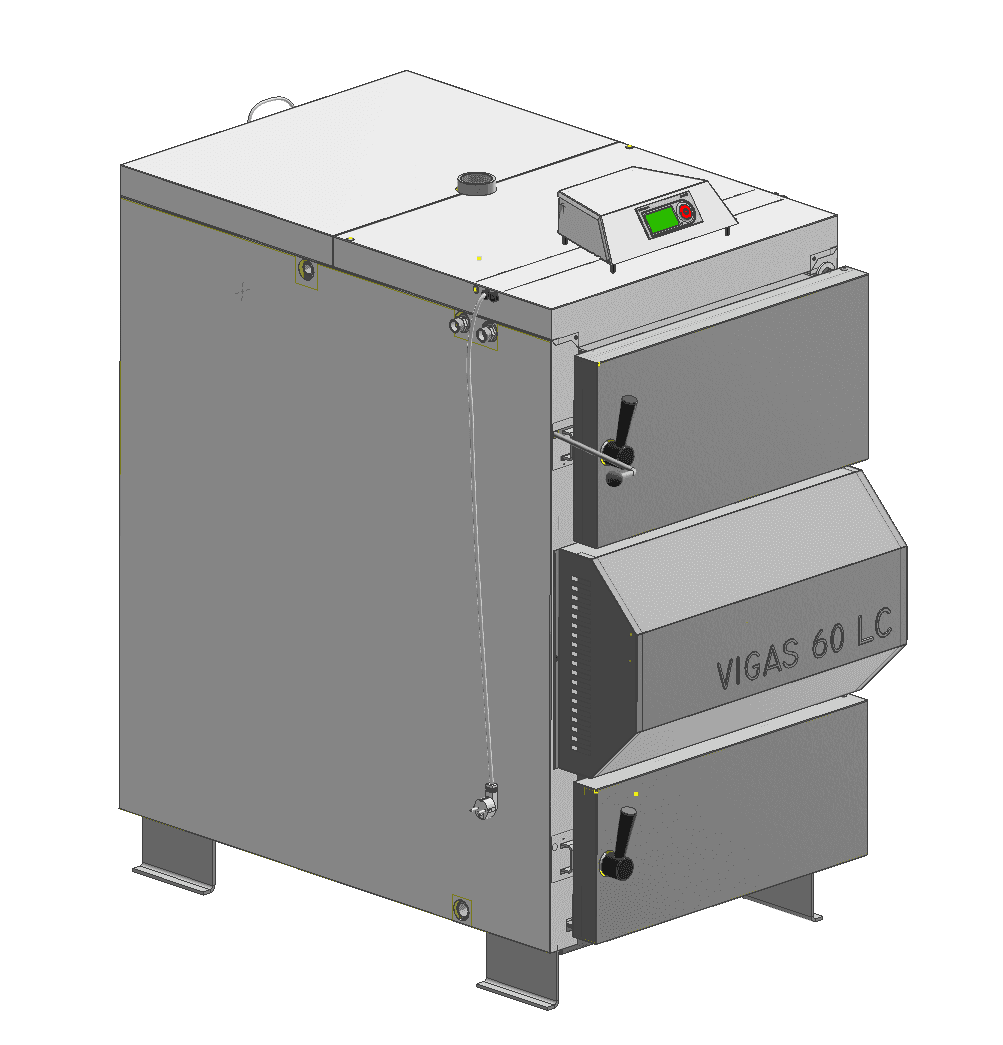 Cazan VIGAS 60 LC, randare 3D VIMAR