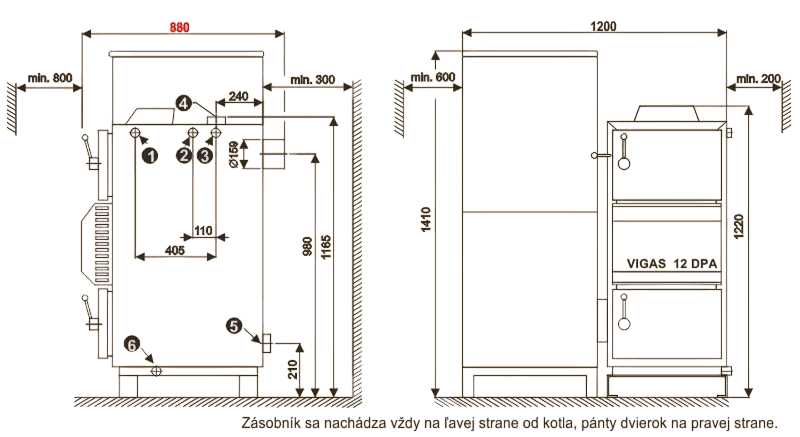 Desen de dimensiuni VIGAS 12 DPA